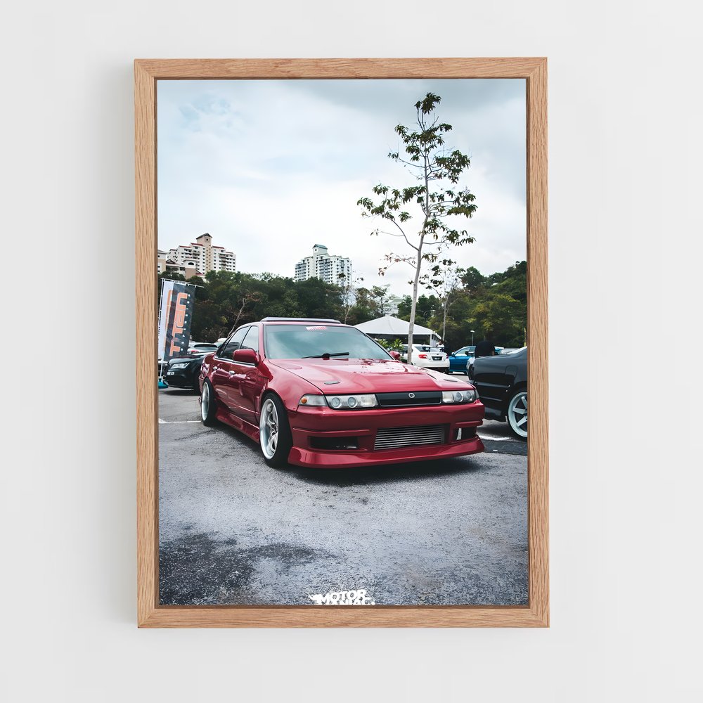 Poster Rouge de la Ville – affiche Nissan (vue 4)